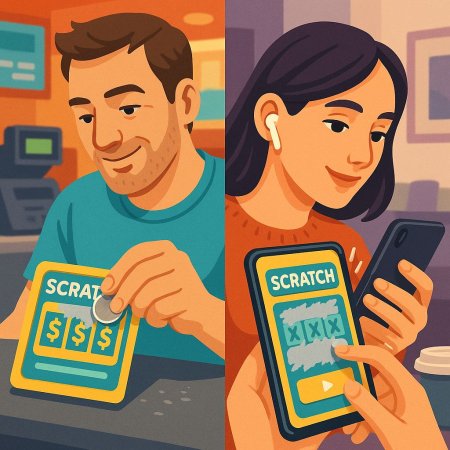 بطاقات الخدش: من مشاعر الحنين إلى الإثارة الرقمية