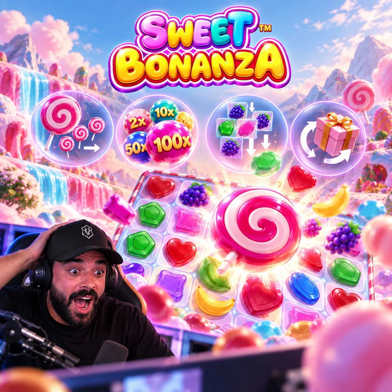 ميزات لعبة Sweet Bonanza