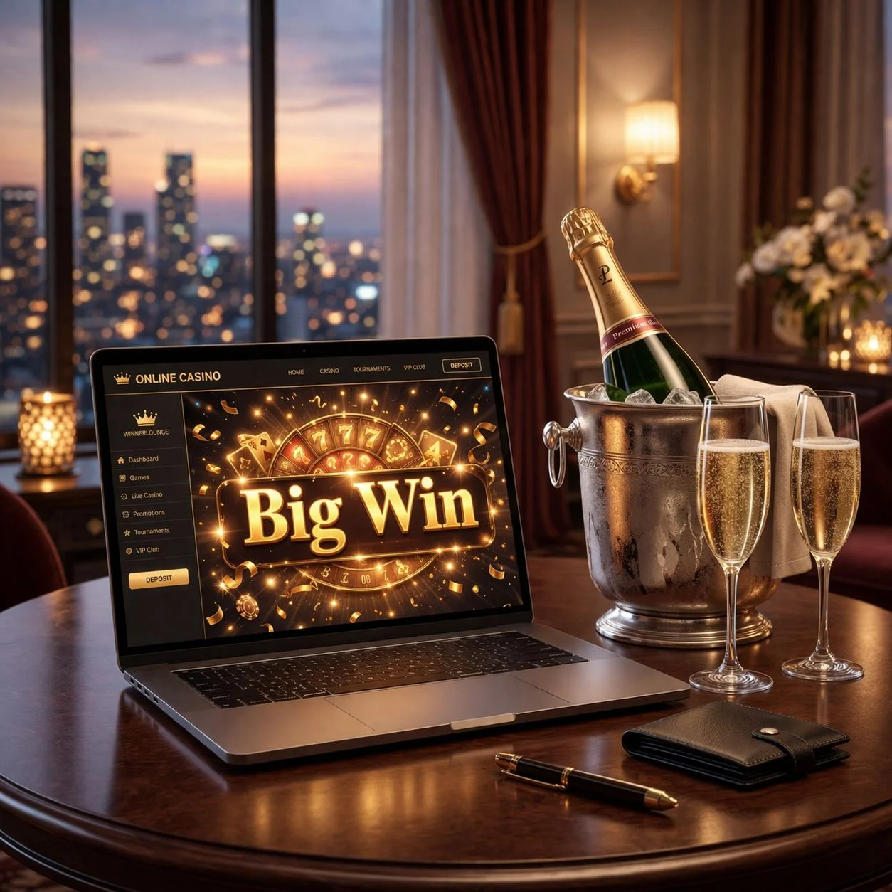 عملية دفع أرباح الكازينو