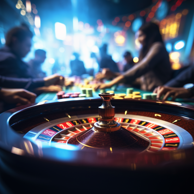 People play roulette and place bets